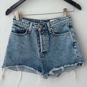 rag & bone Distressed Denim Cutoff Short Size 25 Classic  Festival Style